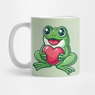 Frog with Love Mug